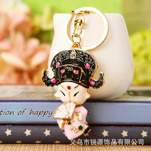 Zinc Alloy Pig Pattern Metal Keychain For Women