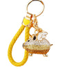Zinc Alloy Pig Pattern Metal Keychain For Women