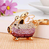 Zinc Alloy Pig Pattern Metal Keychain For Women