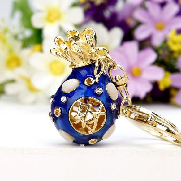 Zinc Alloy Pig Pattern Metal Keychain For Women