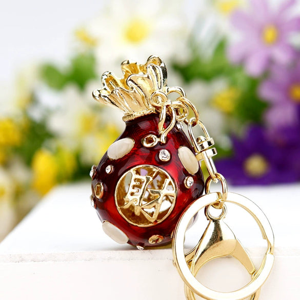 Zinc Alloy Pig Pattern Metal Keychain For Women