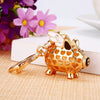 Zinc Alloy Pig Pattern Metal Keychain For Women