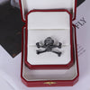 Zinc Alloy Skull Ring Electroplated Punk Style Unisex