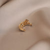 Zinc Alloy Smiley Moon Brooch Electroplated Highend Women's Fashion Minimalist Clothing Accessories Creative Gift