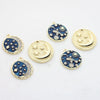 Zinc Alloy Star And Moon Round Coin Pendants With Dripping Oil Finish For Diy Jewelry Making Accessories