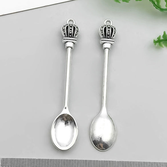 Zinc Alloy Tableware Pattern Retro Ancient Style Electroplated Pendant Jewelry Accessories