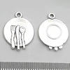 Zinc Alloy Tableware Pattern Retro Ancient Style Electroplated Pendant Jewelry Accessories
