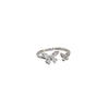 Zircon Animal Zodiac Inlaid Open Ring For Women Light Luxury Niche Fashion