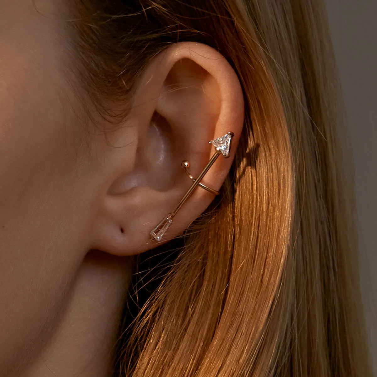 Zircon Arrow Ear Clip