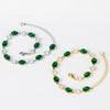 Zircon Bracelet Light Luxury Fashion New Style Real Gold Electroplated Inlay Design