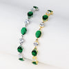 Zircon Bracelet Light Luxury Fashion New Style Real Gold Electroplated Inlay Design