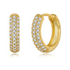 Zircon Circle Earrings Zircon European And American Hipster Earrings Personalized Jewelry