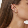 Zircon Ear Clips Geometric Style For Women