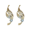 Zircon Flower Letter Brooch Electroplated Light Luxury Women's Suit Accessory