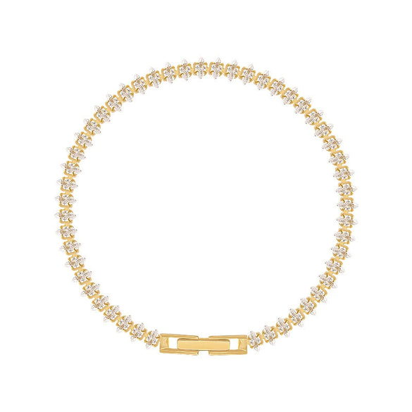 Zircon Geometric Dropshaped Inlay Bracelet For Women