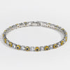Zircon Inlaid Devil's Eye Bracelet Light Luxury Style