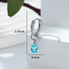 Zircon Inlaid Drop Shape Pendant Earrings For Women