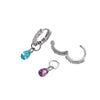Zircon Inlaid Drop Shape Pendant Earrings For Women
