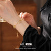 Zircon Microinlaid Letter Pig Nose Electroplated Highend Niche Bracelet Jewelry