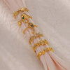 Zircon Shellshaped Open Ring Geometric Style