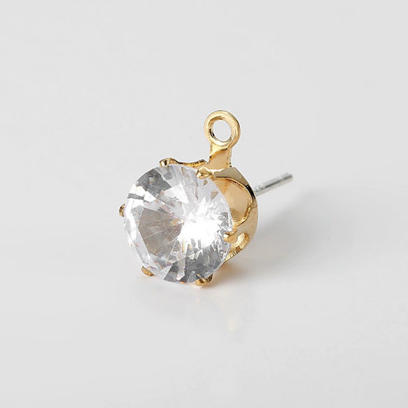 Zircon 925 Silver Earrings Colorpreserving Electroplated Handmade Jewelry Accessories