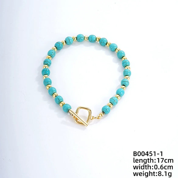 Zircon Simple Style Electroplated Bracelet For Women