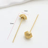 Zirconium Inlaid Copper Plated Gold Baroque Elf Magic Scepter Jewelry Accessories