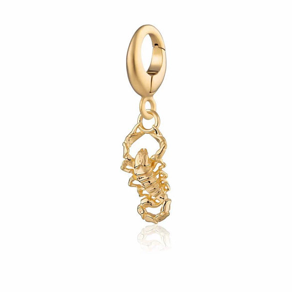 Zodiac Series Stainless Steel Pendant With Vacuum Electroplated 18K Gold